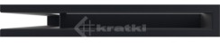 Решітка для каміну Kratki Luft 45SF NL 60x40x6 чорна (LUFT/NL/6/40/45S/C/SF). Фото 2