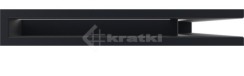Решітка для каміну Kratki Luft 45SF NP 40x60x6 чорна (LUFT/NP/6/40/45S/C/SF). Фото 2