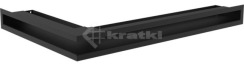 Решітка для каміну Kratki Luft 45SF NP 40x60x6 чорна (LUFT/NP/6/40/45S/C/SF)