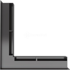 Решітка для каміну Kratki Luft 45SF NS 56x56x6 чорна (LUFT/NS/60/45S/C/SF). Фото 3