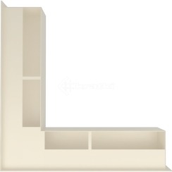 Решітка для каміну Kratki Luft 45SF NS 56x56x9 кремова (LUFT/NS/90/45S/K/SF). Фото 3
