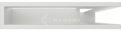 Решетка для камина Kratki Luft 45SF NP 40x60x9 белая (LUFT/NP/9/40/45S/B/SF). Фото 2