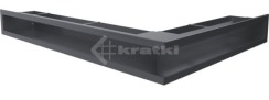 Решітка для каміну Kratki Luft 45SF NL 76,6x54,7x9 графітова (LUFT/NL/90/45S/G/SF)