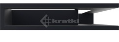 Решітка для каміну Kratki Luft 45SF NP 40x60x9 графітова (LUFT/NP/9/40/45S/G/SF). Фото 2