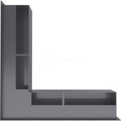 Решітка для каміну Kratki Luft 45SF NS 56x56x9 графітова (LUFT/NS/90/45S/G/SF). Фото 3