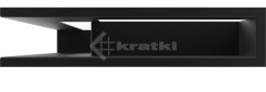 Решітка для каміну Kratki Luft 45SF NL 60x40x9 чорна (LUFT/NL/9/40/45S/C/SF). Фото 2