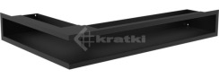 Решітка для каміну Kratki Luft 45SF NP 40x60x9 чорна (LUFT/NP/9/40/45S/C/SF)