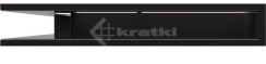 Решітка для каміну Kratki Luft 45SF NS 56x56x9 чорна (LUFT/NS/90/45S/C/SF). Фото 2
