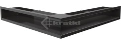 Решітка для каміну Kratki Luft 45SF NS 56x56x9 чорна (LUFT/NS/90/45S/C/SF)