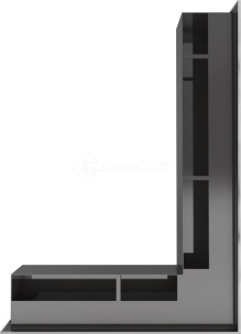 Решітка для каміну Kratki Luft 45SF NP 54,7x76,6x9 шліфована (LUFT/NP/90/45S/SZ/SF). Фото 3