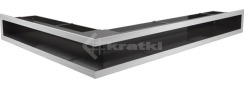 Решітка для каміну Kratki Luft 45SF NP 54,7x76,6x9 шліфована (LUFT/NP/90/45S/SZ/SF)