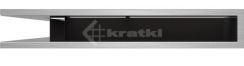 Решітка для каміну Kratki Luft 45SF NS 56x56x9 шліфована (LUFT/NS/90/45S/SZ/SF). Фото 2