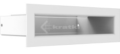 Решітка для каміну Kratki Tunel 6x20 біла. Фото 3