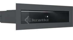 Решітка для каміну Kratki Tunel 6x20 графітова. Фото 3