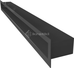 Решітка для каміну Kratki Tunel 6x80 графітова. Фото 3