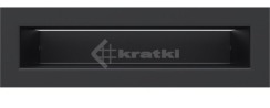 Решітка для каміну Kratki Tunel 6x20 чорна