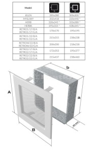 Решітка для каміну Kratki Retro одинарна 17х17 графітова, відкривна. Фото 2