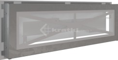 Решітка для каміну Kratki Wind 17х49 біла. Фото 5