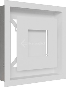 Решітка для каміну Kratki Wind 22х22 біла
