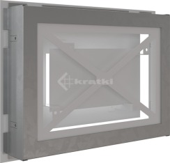 Решітка для каміну Kratki Wind 22х30 біла. Фото 4