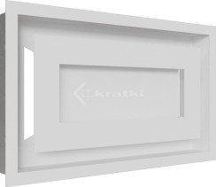 Решітка для каміну Kratki Wind 22х37 біла