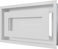 Решітка для каміну Kratki Wind 22х37 біла. Фото 3