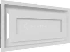Решітка для каміну Kratki Wind 22х45 біла
