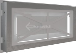 Решітка для каміну Kratki Wind 22х45 біла. Фото 4