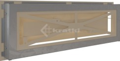 Решітка для каміну Kratki Wind 17х49 кремова. Фото 4