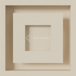 Решетка для камина Kratki Wind 22х22 кремовая. Фото 3