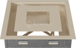 Решетка для камина Kratki Wind 22х22 кремовая. Фото 6