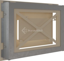 Решетка для камина Kratki Wind 22х30 кремовая. Фото 4