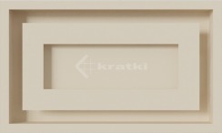 Решітка для каміну Kratki Wind 22х37 кремова. Фото 2
