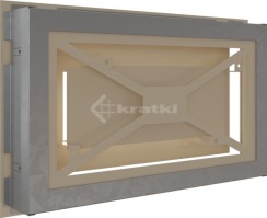 Решітка для каміну Kratki Wind 22х37 кремова. Фото 4