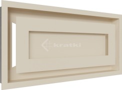 Решітка для каміну Kratki Wind 22х45 кремова