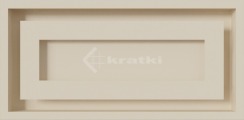 Решетка для камина Kratki Wind 22х45 кремовая. Фото 2