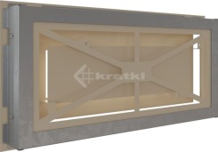Решетка для камина Kratki Wind 22х45 кремовая. Фото 4
