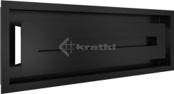 Решітка для каміну Kratki Wind 17х49 чорна