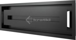 Решітка для каміну Kratki Wind 17х49 чорна. Фото 3