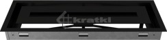 Решітка для каміну Kratki Wind 17х49 чорна. Фото 6