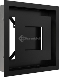 Решітка для каміну Kratki Wind 22х22 чорна