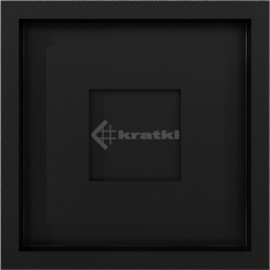 Решітка для каміну Kratki Wind 22х22 чорна. Фото 3