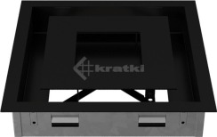 Решітка для каміну Kratki Wind 22х22 чорна. Фото 6