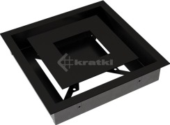 Решітка для каміну Kratki Wind 22х22 чорна. Фото 7