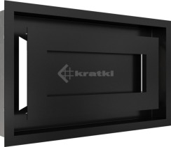 Решітка для каміну Kratki Wind 22х37 чорна