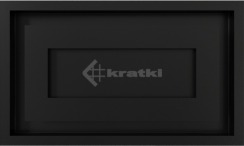 Решітка для каміну Kratki Wind 22х37 чорна. Фото 2