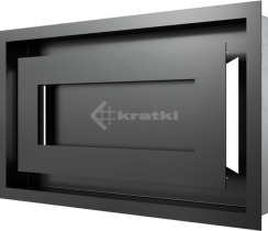 Решітка для каміну Kratki Wind 22х37 чорна. Фото 3