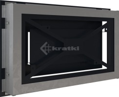 Решітка для каміну Kratki Wind 22х37 чорна. Фото 4