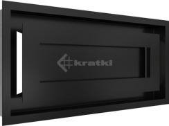 Решітка для каміну Kratki Wind 22х45 чорна