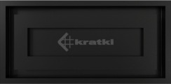 Решітка для каміну Kratki Wind 22х45 чорна. Фото 2